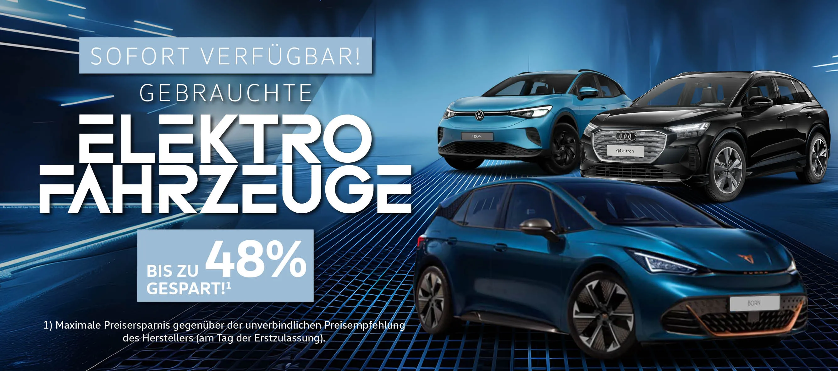 Slider Gebrauchrte e-Fahrzeuge