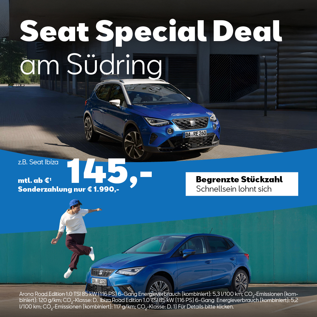 BEITRAG Seat Special Deal Arona + Ibiza