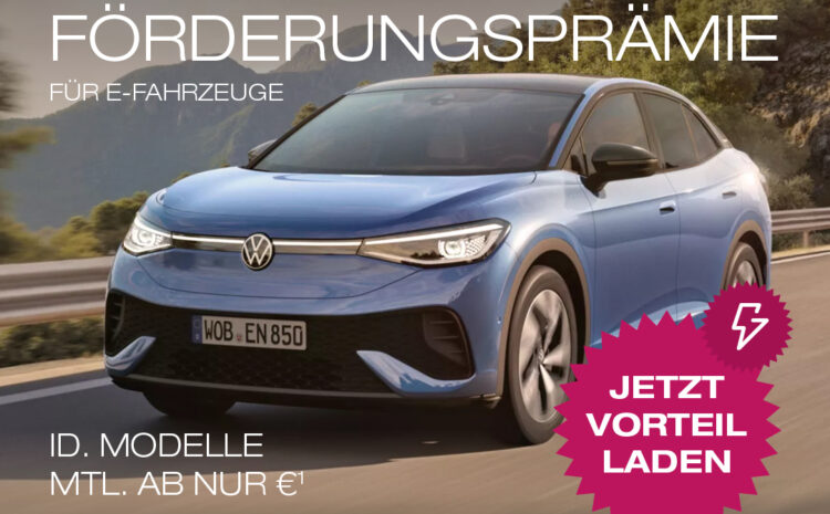  VW E-Fahrzeug Förderprämie