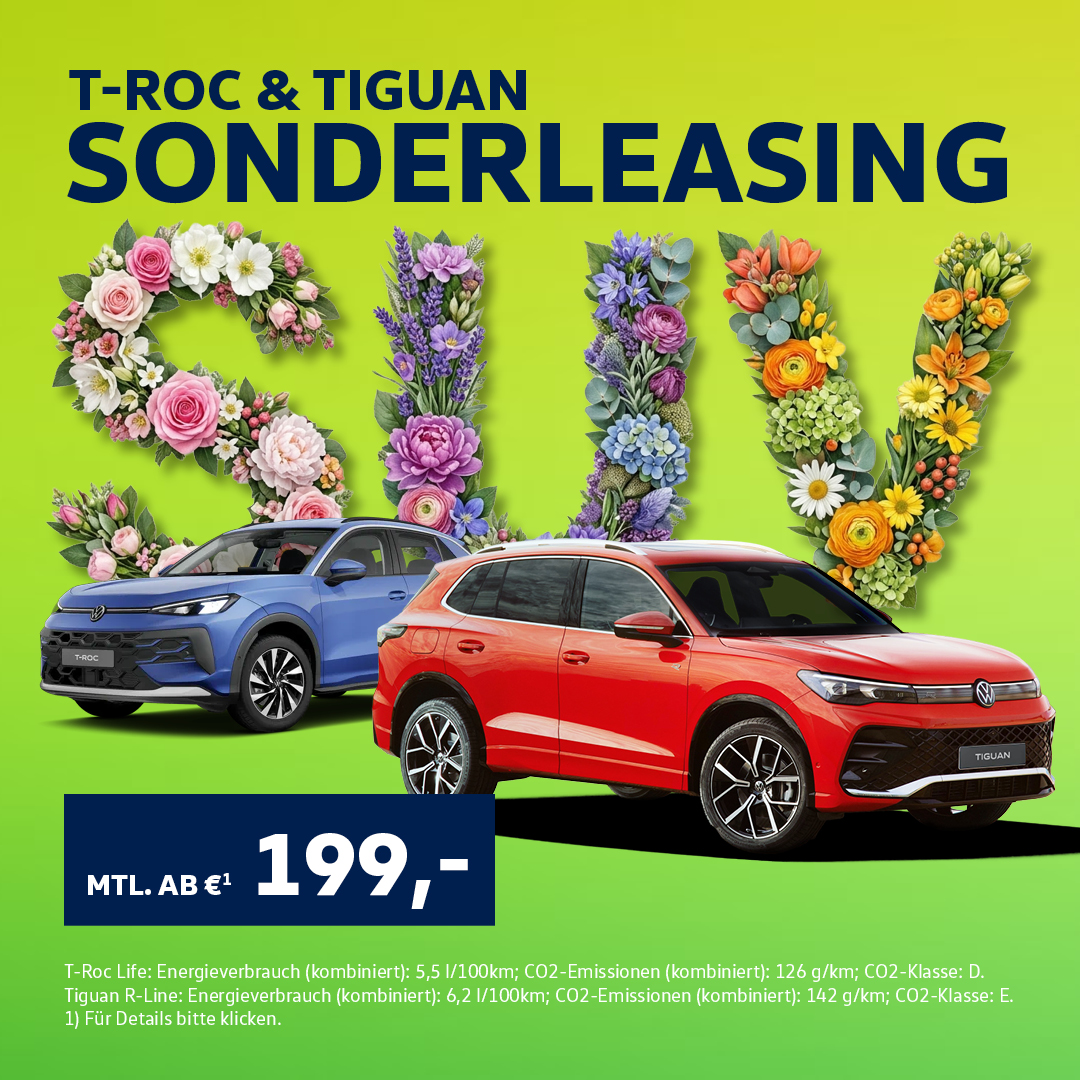 VW T-Roc und Tiguan