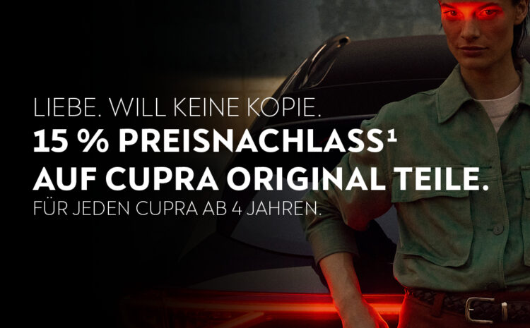  Cupra Originalteilerabatt