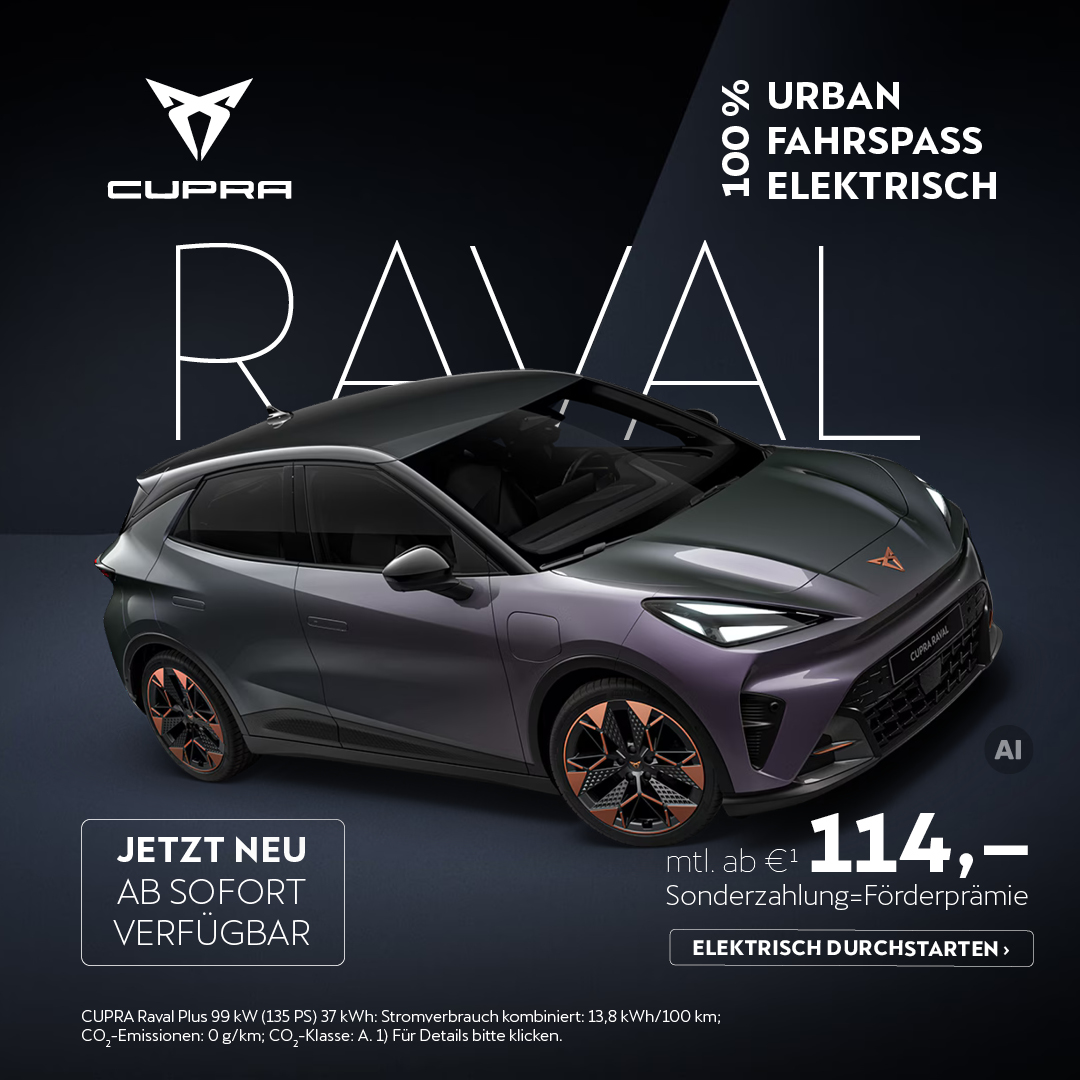 BB Online Cupra Raval neue Rate BB Online Cupra Raval neue Rate