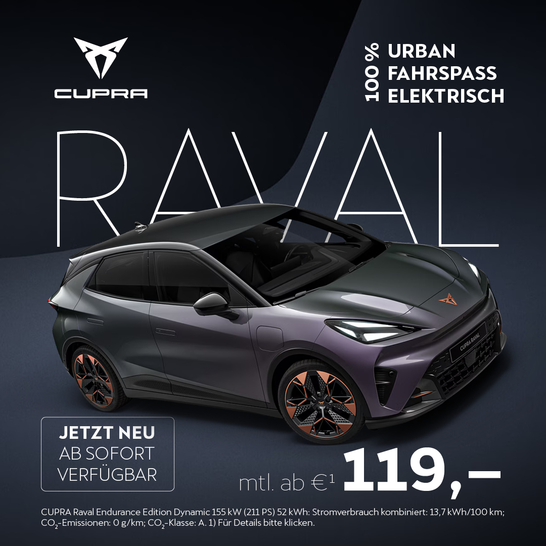 BEITRAG Cupra Raval ab sofort BEITRAG Cupra Raval ab sofort