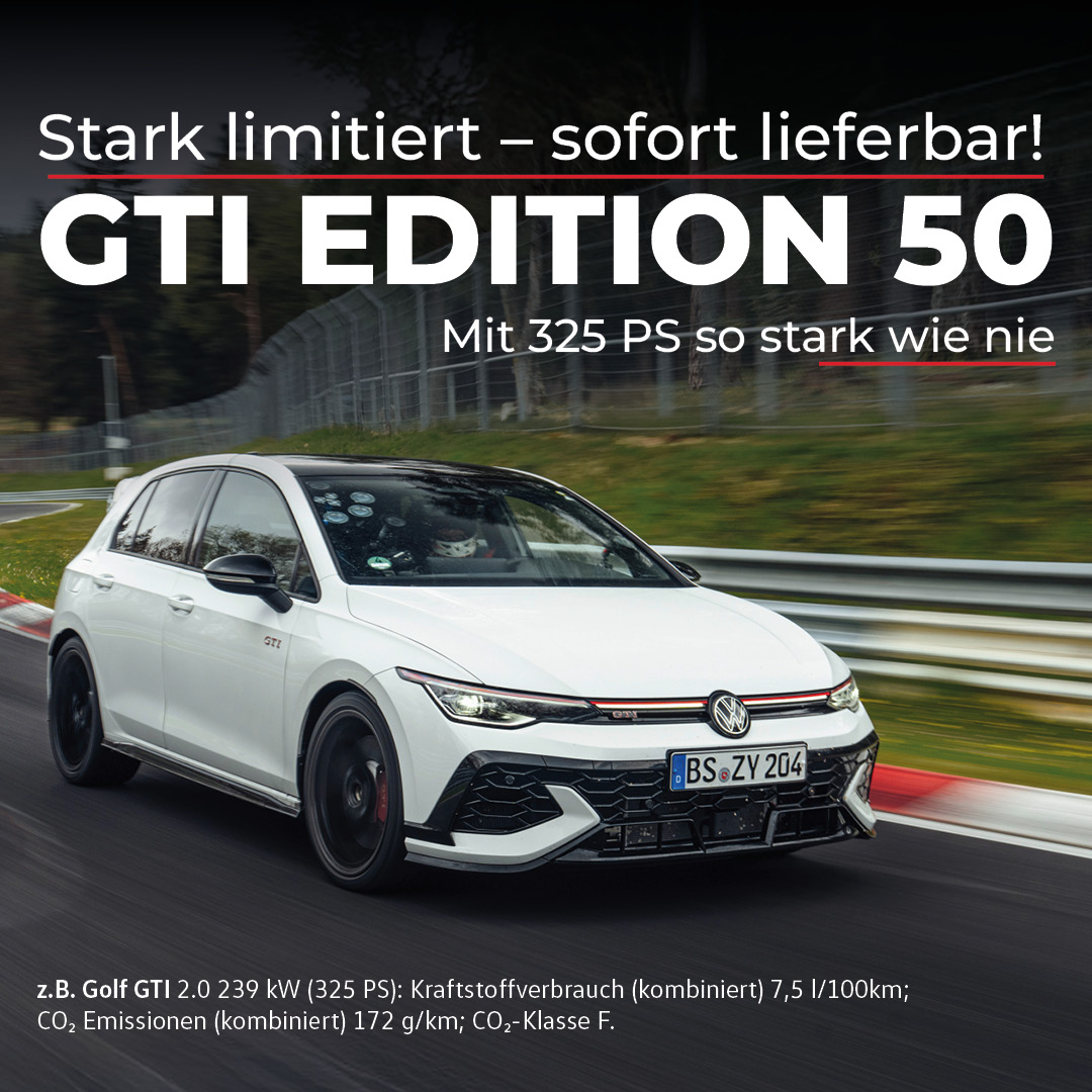 HEADER MOBILE VW GTI SUEDRING LIMITED EDITION 50